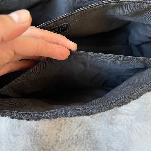 Chanel Vintage 2009 XL Maxi Jumbo Black Tweed 2.55 Reissue Bouclé Messenger Bag - Picture 15 of 17